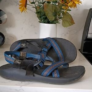 Chaco Sandals with Blue and Black Straps